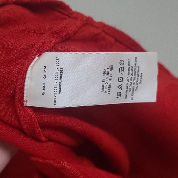 Maeve by Anthropolgie Red Ruffle Polka Dot Top - Picture 8 of 10